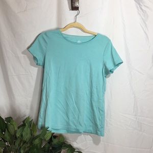 Blue Cotton T Shirt